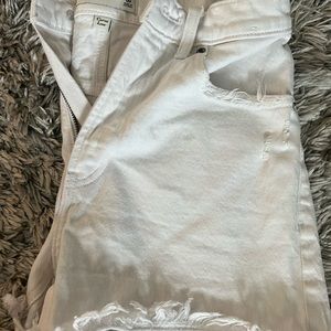 Cure love denim white shorts size 24